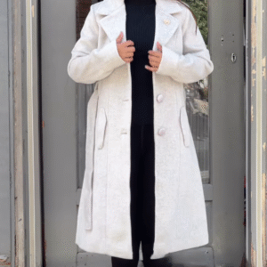 🕊 Luna Crest: Structured Overcoat & Monochrome Base Set